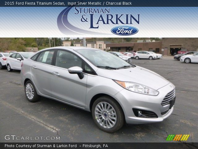 2015 Ford Fiesta Titanium Sedan in Ingot Silver Metallic