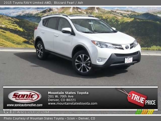 2015 Toyota RAV4 Limited AWD in Blizzard Pearl