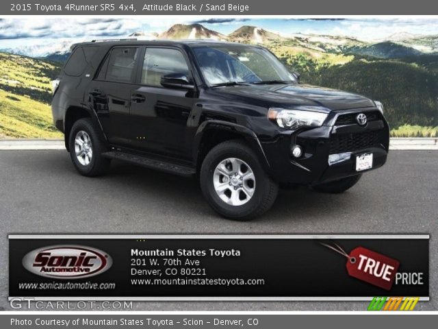 2015 Toyota 4Runner SR5 4x4 in Attitude Black