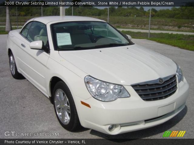 2008 Chrysler Sebring Limited Hardtop Convertible in Stone White