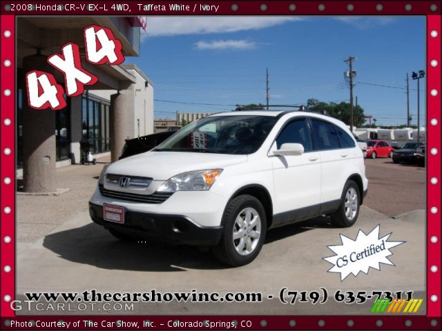 2008 Honda CR-V EX-L 4WD in Taffeta White