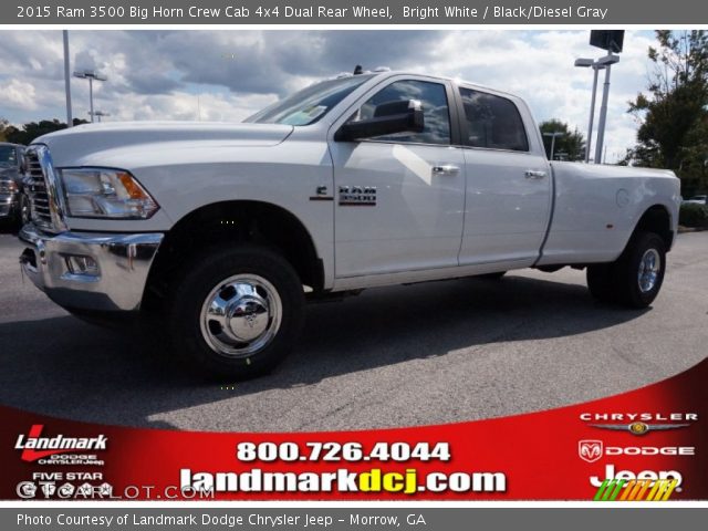 2015 Ram 3500 Big Horn Crew Cab 4x4 Dual Rear Wheel in Bright White
