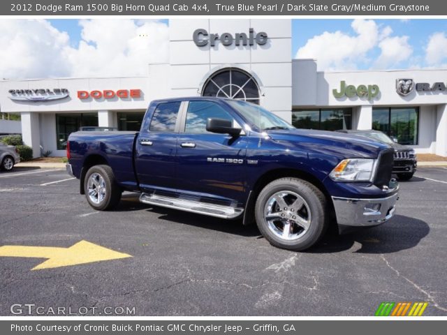 2012 Dodge Ram 1500 Big Horn Quad Cab 4x4 in True Blue Pearl