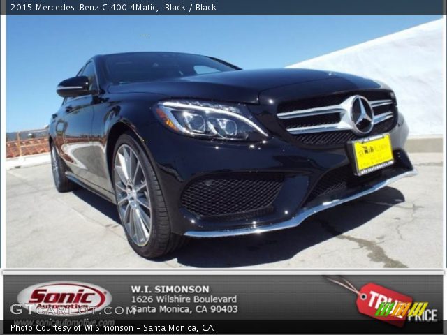 2015 Mercedes-Benz C 400 4Matic in Black
