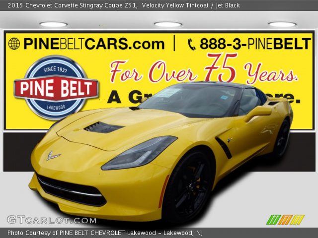 2015 Chevrolet Corvette Stingray Coupe Z51 in Velocity Yellow Tintcoat