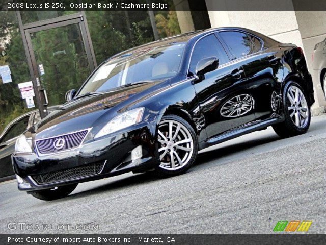 2008 Lexus IS 250 in Obsidian Black