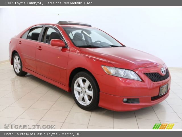 2007 Toyota Camry SE in Barcelona Red Metallic