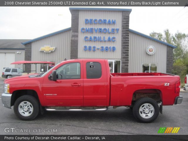 2008 Chevrolet Silverado 2500HD LTZ Extended Cab 4x4 in Victory Red