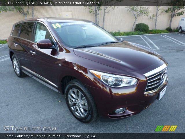 2014 Infiniti QX60 3.5 AWD in Midnight Garnet