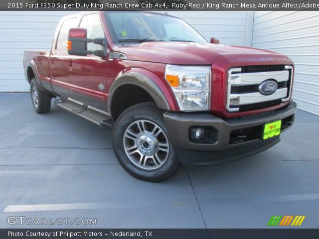 2015 Ford F350 Super Duty King Ranch Crew Cab 4x4 in Ruby Red