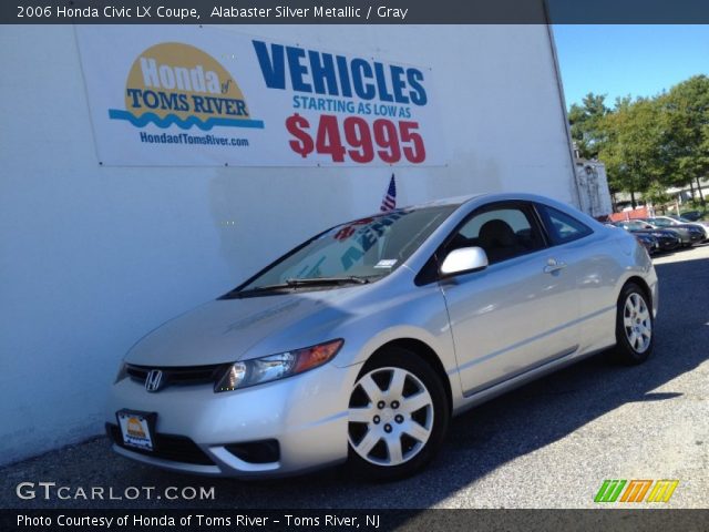 2006 Honda Civic LX Coupe in Alabaster Silver Metallic