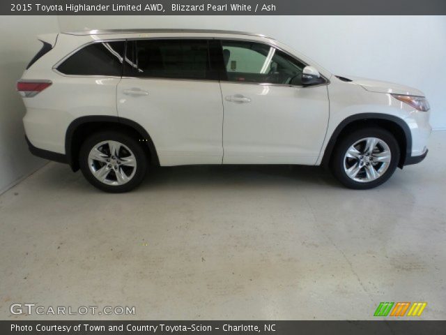 2015 Toyota Highlander Limited AWD in Blizzard Pearl White
