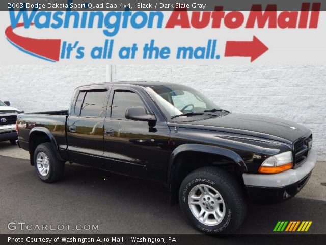 2003 Dodge Dakota Sport Quad Cab 4x4 in Black