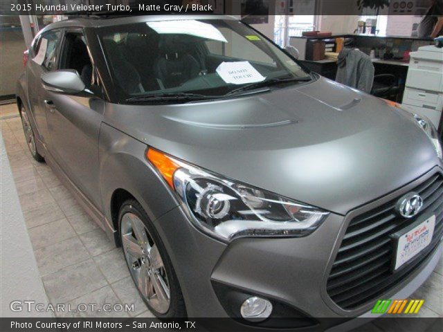 2015 Hyundai Veloster Turbo in Matte Gray