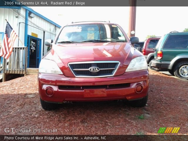 2006 Kia Sorento LX 4x4 in Radiant Red