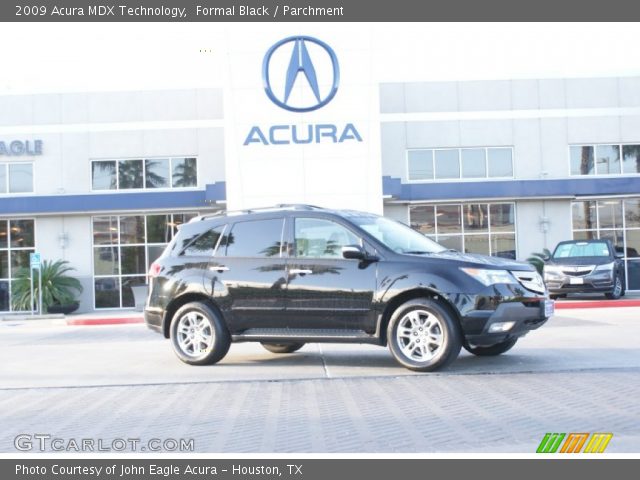 2009 Acura MDX Technology in Formal Black