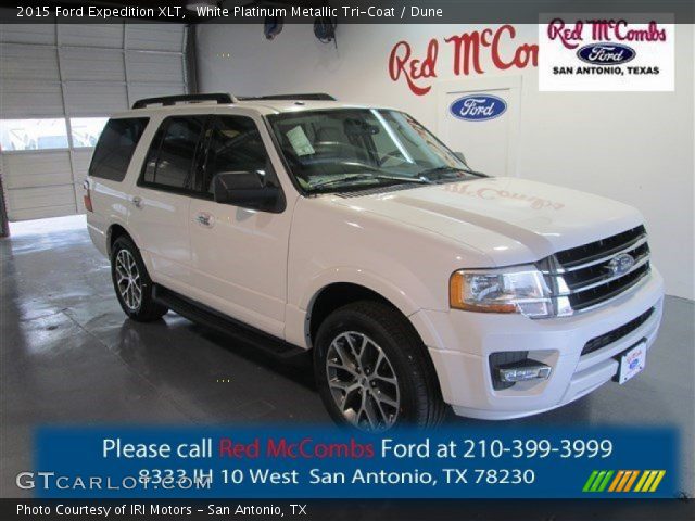 2015 Ford Expedition XLT in White Platinum Metallic Tri-Coat
