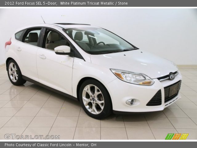 2012 Ford Focus SEL 5-Door in White Platinum Tricoat Metallic