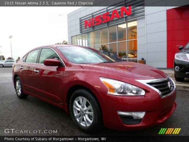 2015 Nissan Altima 2.5 S in Cayenne Red