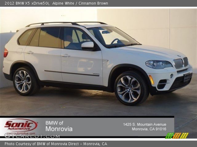 2012 BMW X5 xDrive50i in Alpine White