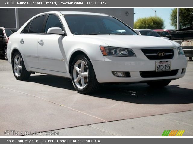2008 Hyundai Sonata Limited in Powder White Pearl