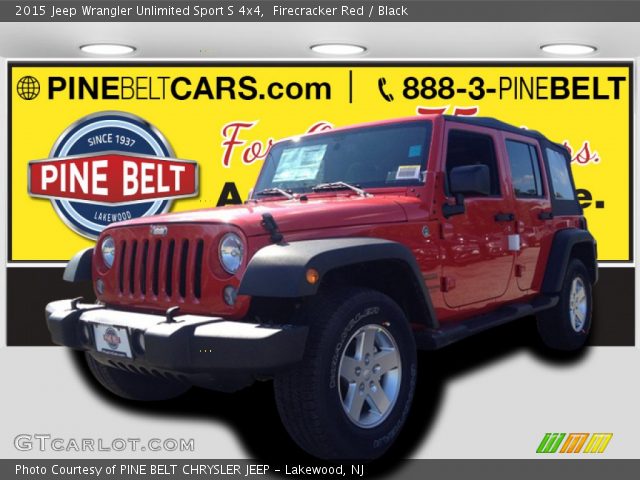 2015 Jeep Wrangler Unlimited Sport S 4x4 in Firecracker Red