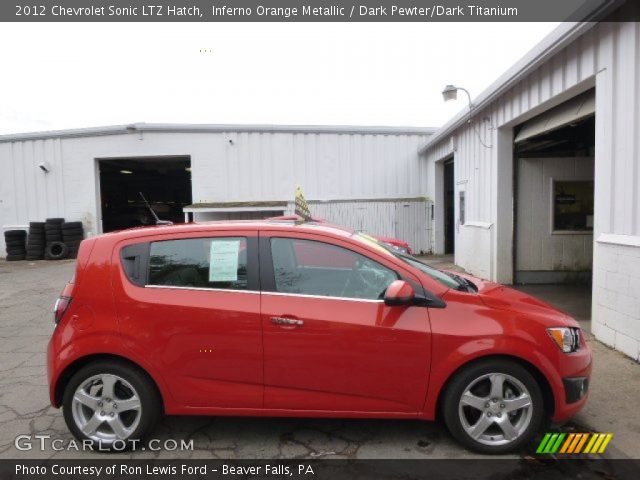 2012 Chevrolet Sonic LTZ Hatch in Inferno Orange Metallic