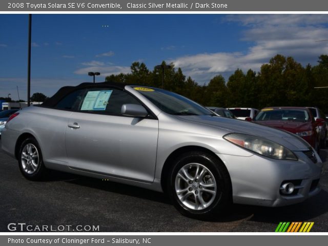2008 Toyota Solara SE V6 Convertible in Classic Silver Metallic
