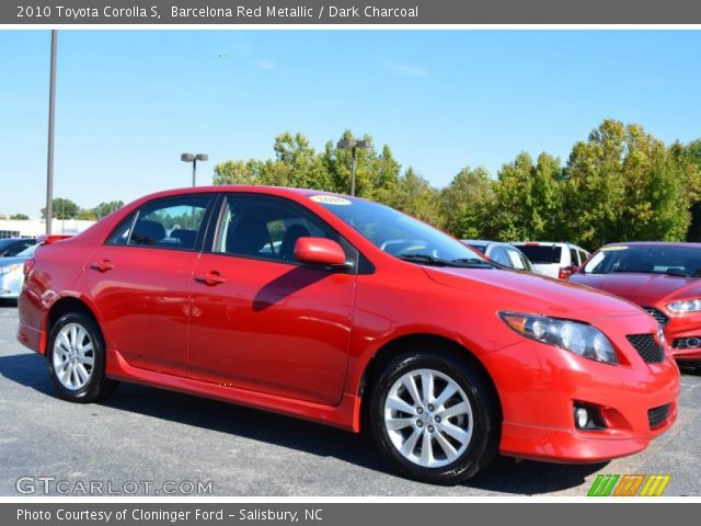 2010 Toyota Corolla S in Barcelona Red Metallic