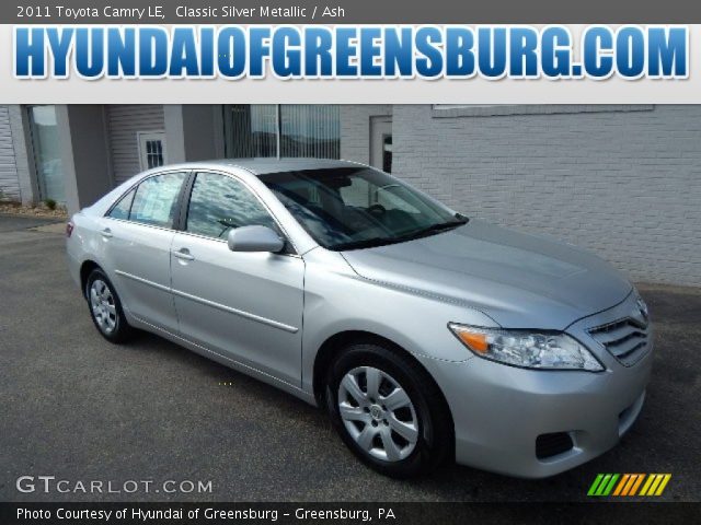 2011 Toyota Camry LE in Classic Silver Metallic