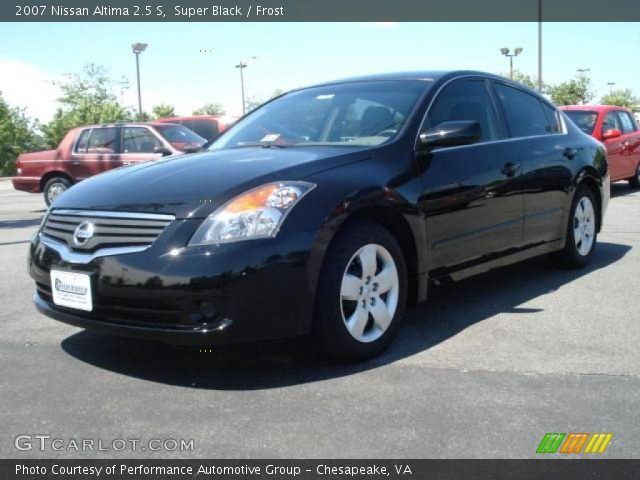 2007 Nissan Altima 2.5 S in Super Black