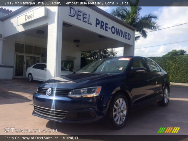 2012 Volkswagen Jetta SE Sedan in Tempest Blue Metallic