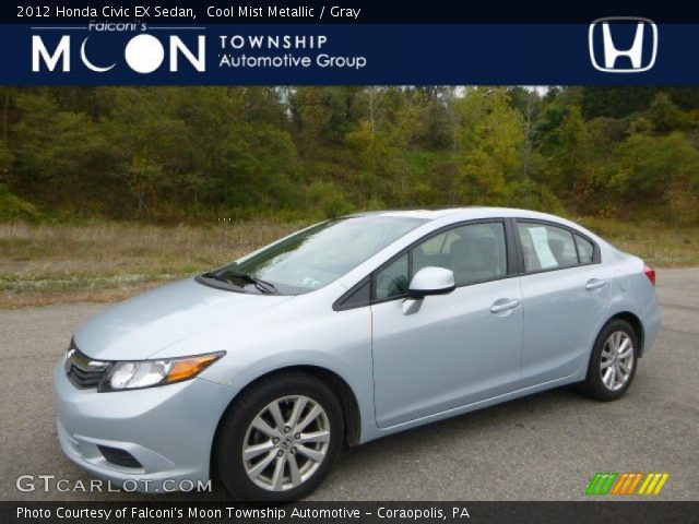 2012 Honda Civic EX Sedan in Cool Mist Metallic