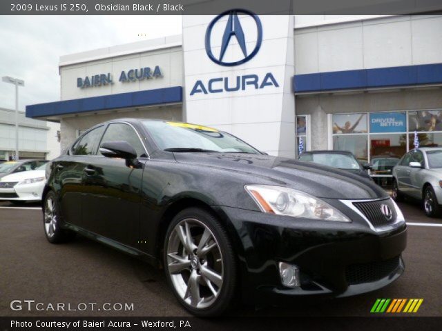 2009 Lexus IS 250 in Obsidian Black