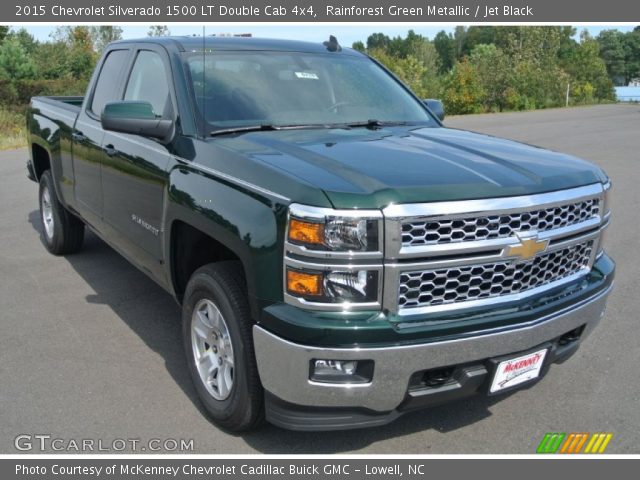 2015 Chevrolet Silverado 1500 LT Double Cab 4x4 in Rainforest Green Metallic