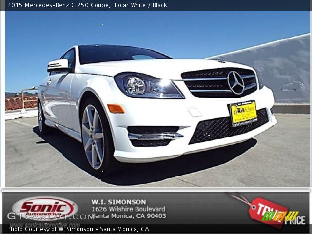 2015 Mercedes-Benz C 250 Coupe in Polar White