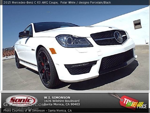 2015 Mercedes-Benz C 63 AMG Coupe in Polar White