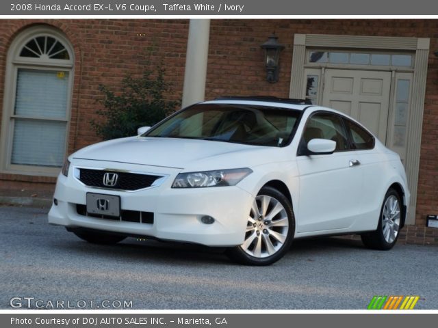 2008 Honda Accord EX-L V6 Coupe in Taffeta White