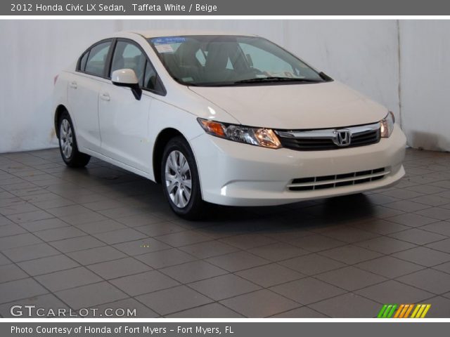 2012 Honda Civic LX Sedan in Taffeta White