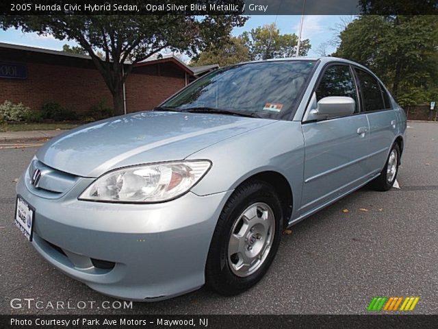 2005 Honda Civic Hybrid Sedan in Opal Silver Blue Metallic