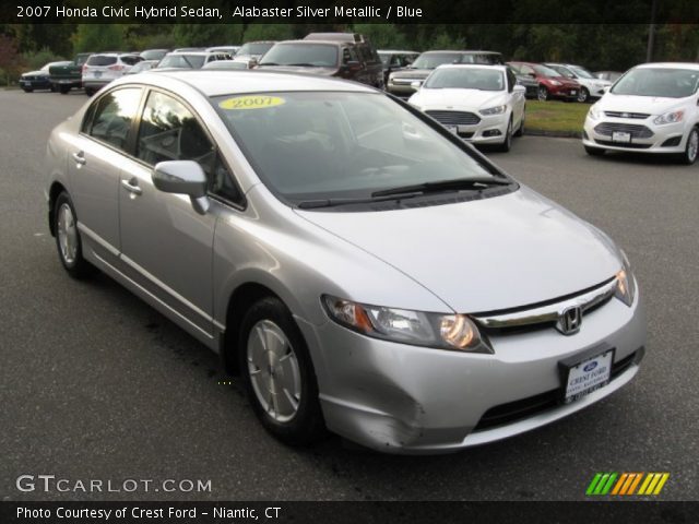 2007 Honda Civic Hybrid Sedan in Alabaster Silver Metallic