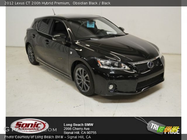 2012 Lexus CT 200h Hybrid Premium in Obsidian Black