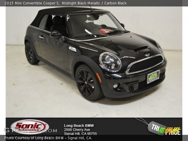 2015 Mini Convertible Cooper S in Midnight Black Metallic