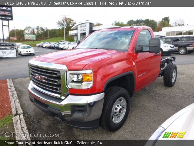 2015 GMC Sierra 2500HD Regular Cab 4x4 Chassis in Fire Red