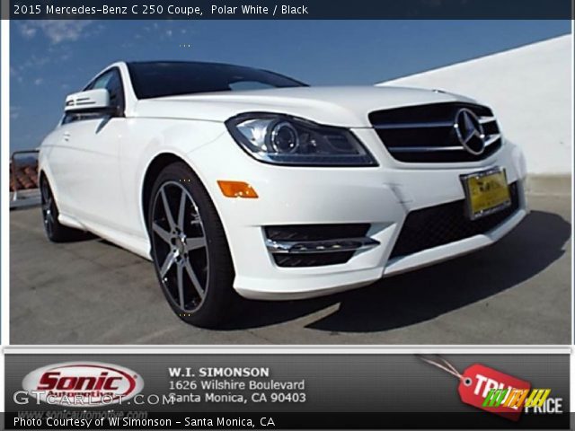 2015 Mercedes-Benz C 250 Coupe in Polar White