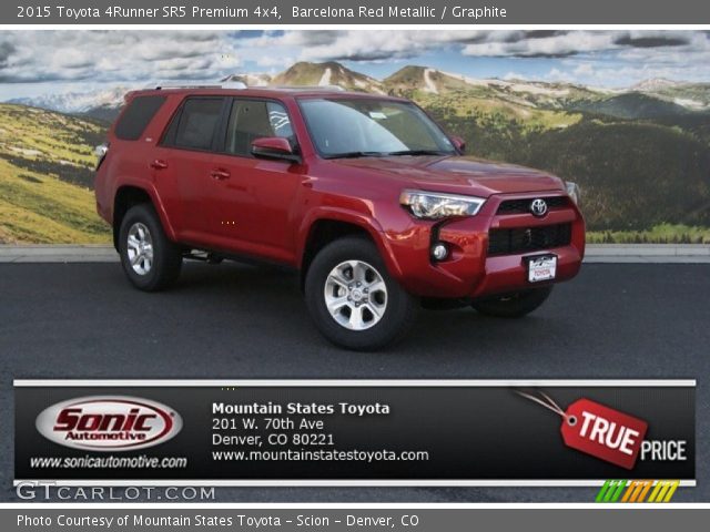 2015 Toyota 4Runner SR5 Premium 4x4 in Barcelona Red Metallic