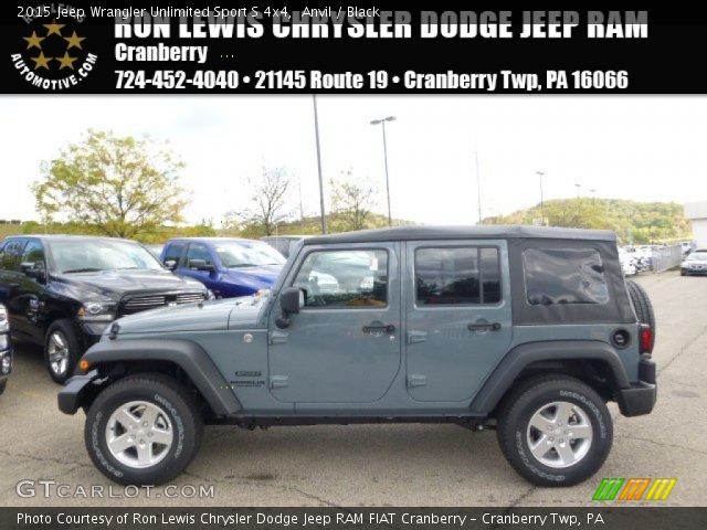 2015 Jeep Wrangler Unlimited Sport S 4x4 in Anvil
