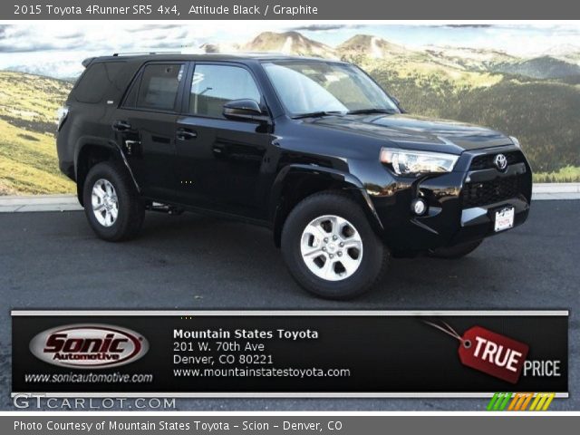 2015 Toyota 4Runner SR5 4x4 in Attitude Black