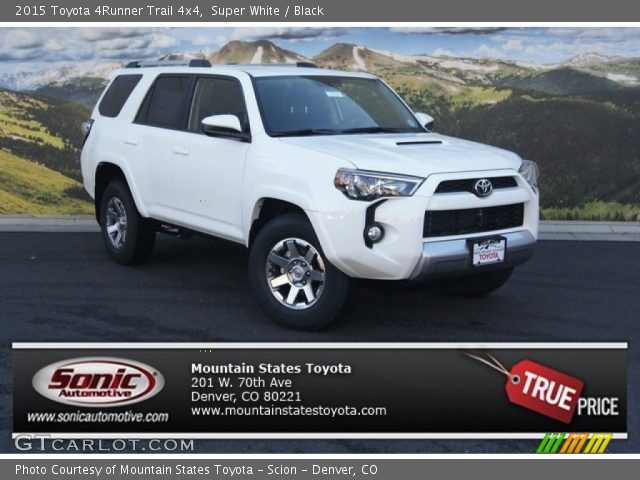 2015 Toyota 4Runner Trail 4x4 in Super White