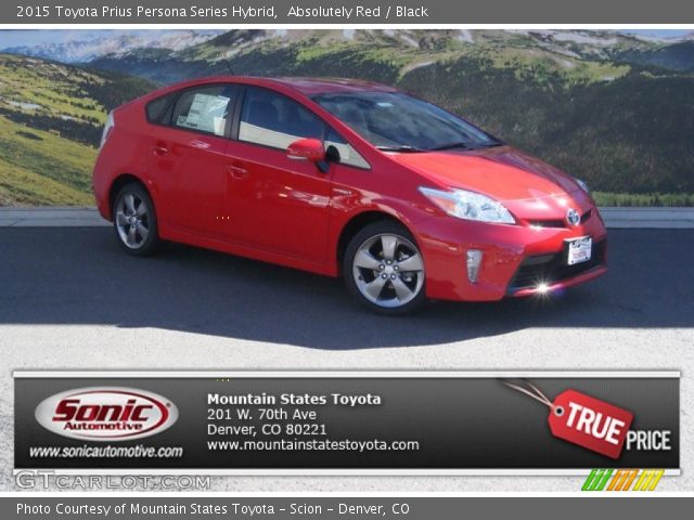 2015 Toyota Prius Persona Series Hybrid in Absolutely Red